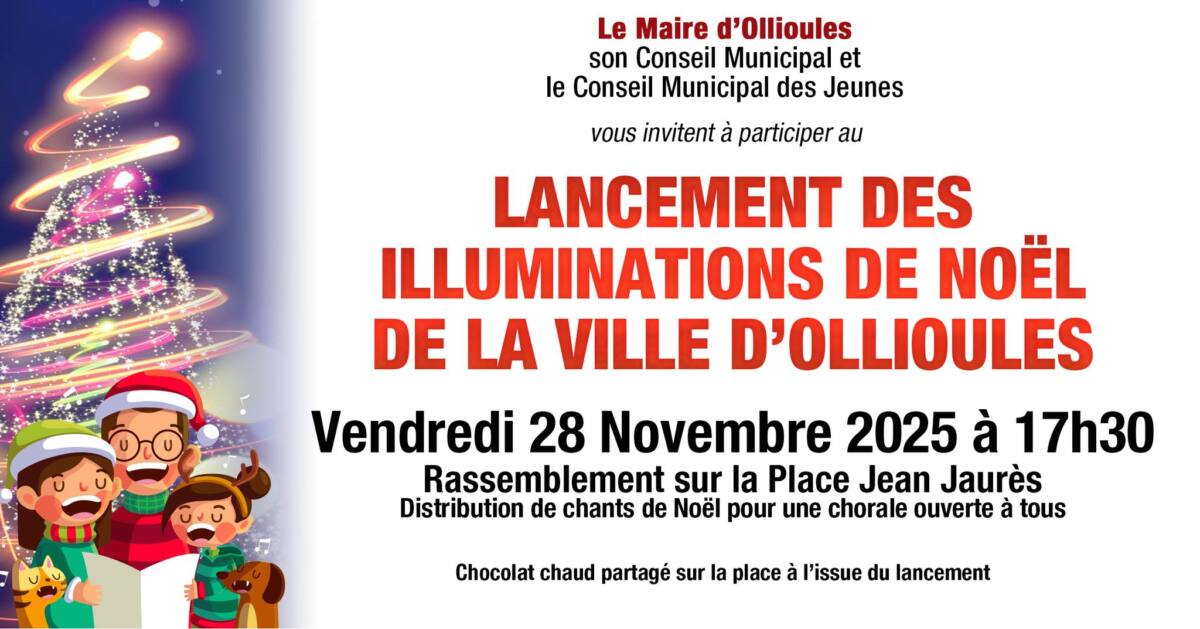 Illuminations de Noël place Jean Jaurès