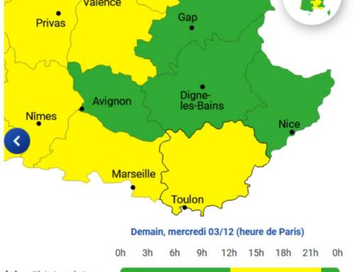 Vigilance jaune orages et pluie-inondation annoncée dans le Var mercredi 3 décembre