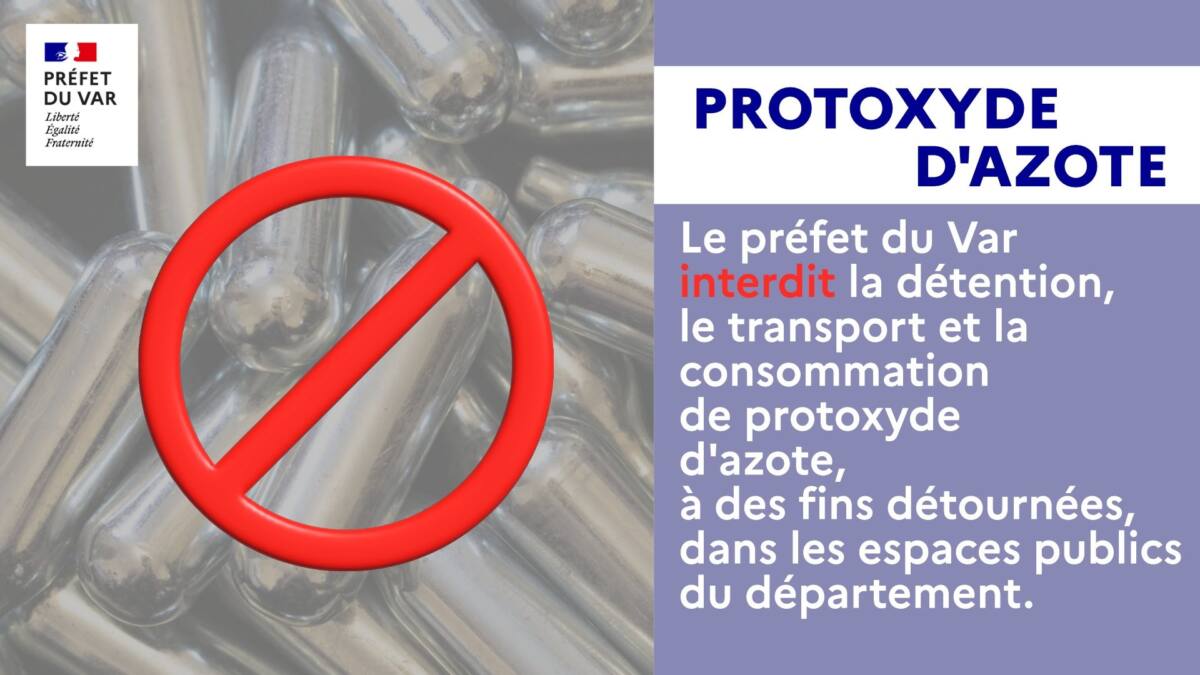 PDV interdiction protoxyde d’azote Var