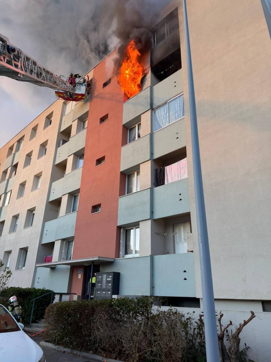 Feu appartement Salon-de-Provence