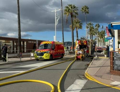 Juan-les-Pins explosion et feu d’appartement forte mobilisation des secours