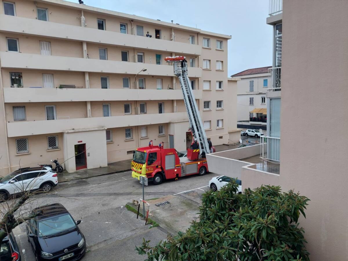 intervention pompiers échelle aérienne