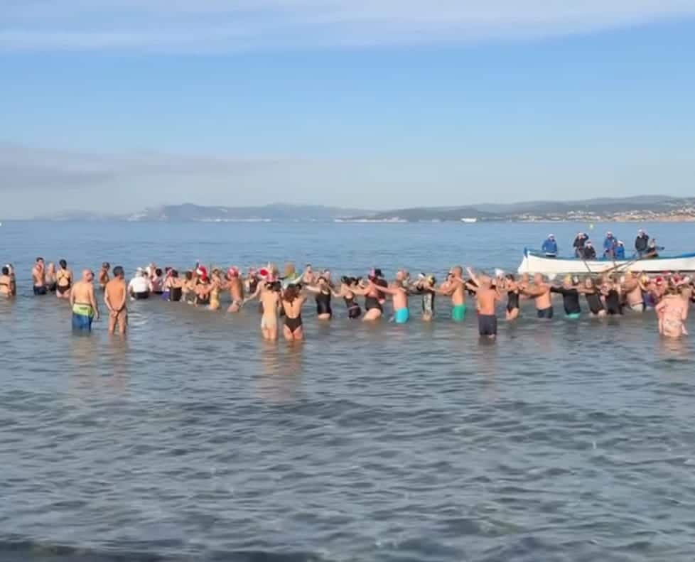 Bain nouvel An 2026 baignade hivernale Le Brusc