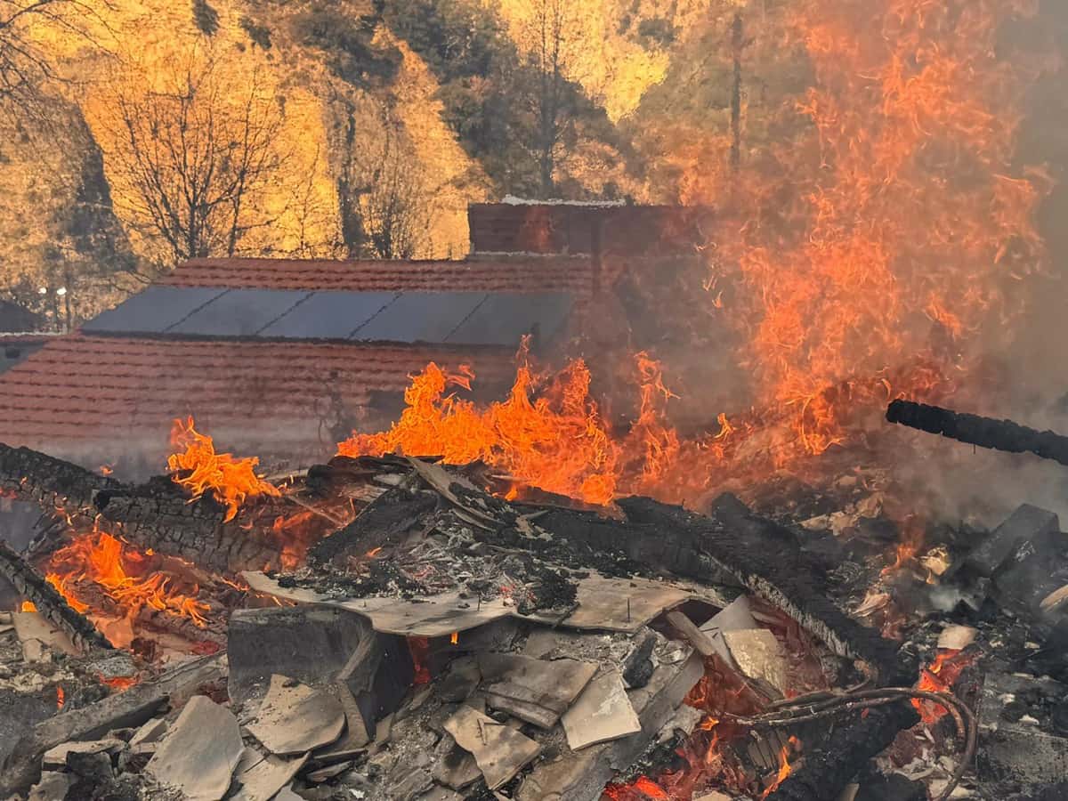 Le chalet détruit à Clans
